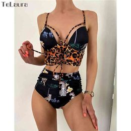 Sexy High Waist Bikini Women Swimwear Push Up Swimsuit Bandage Biquini Bathing Suit Summer Beach Wear Swim 210702