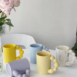 simple mugs NZ - Mugs European Simple Sweet Creative Handle Design Frosted Milk Coffee Sugar Gourd Mug Fat Cup Cups