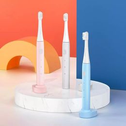 nncap PT01 3Pcs Electric Sonic Toothbrush High Frequency Vibration Smart Memory Function 2 Brushing Mode Options 30s Zone