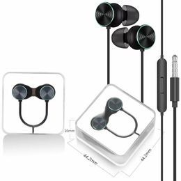fashion Colourful Earphones In-Ear Headphones with Mic and Remote Stereo 3.5mm Headset for all the smart phone have packing