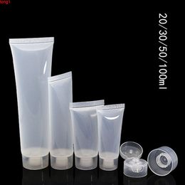 Free Ship 30 pcs/Lot PE Soft Tube 5g 10g 15g 20g 30g 50g 100g Clear Scrube Cream Facial Cleaner Handcream Container JX172good qty