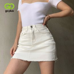 Goplus женские джинсовые шорты, юбки с высокой талией, черно-белая летняя одежда Mujer, женские джинсы Spodenki Ropa C9806 210301