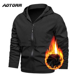 Jackets Coats Men Streetwear Tactical Zipper Solid Colour Hoody Windbreaker Coat Male Bomber Trench Basic Classic Outwear Clothes 211011