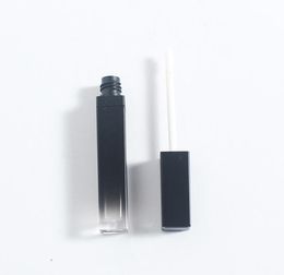 2021 Empty gradient black lip gloss tube 5ML Lip gloss container makeup oil container plastic tube Refillable Gloss Tube