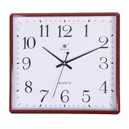 Wall Clocks Modern Design Clock Square Digital Plastic Metal Mechanism Large Silent Ev Saati Big Watches Home Decor 50ZB0161