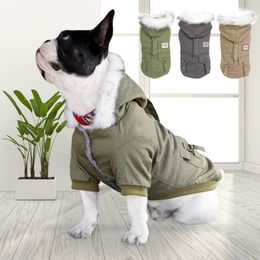 Warm Pet Clothes Winter Dog Jacket Coat Hooded Pets Puppy Chihuahua Clothing Hoodies For Small Medium Dogs Pug French Bulldog 211007