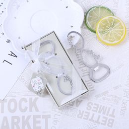 DHL100pcs Openers Love Letter Beer Feeding Bottle Keychain Alloy Plane Shape Wedding Gift Party Favors Kitchen Tools