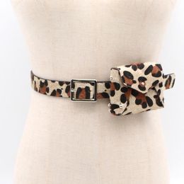 Belts Fashion Women's Belt Horsehair Female With Leopard Pattern Pants Jeans Girl Autumn Winter Dress Accessories QW11