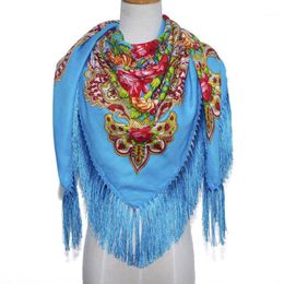 -Bufandas de la marca de impresión Mantas cuadradas de gran tamaño Mantas rusas bufanda de boda estilo retro algodón pañuelo otoño invierno mantón 135 cm 04