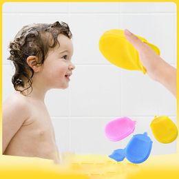 sponge washcloth Australia - Washcloths & Wash Gloves 1pc Soft Silicone Pad Face Exfoliating SPA Blackhead Facial Clean Brush Baby Shower Bath Brushes Sponges Scrubbers
