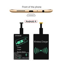Universal Qi Wireless Charger Receiver Type-c Charging Adapter Module Sticker High Efficiency chargers For Samsung Android