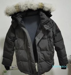 Designer-Top Brand Big Wolf Fur Men's Down Parka Winter Jacket Arctic Navy Black Green Red Outdoor Hoodies Shipping