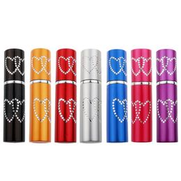 5ML Love Heart Perfume Bottle Atomizer Perfume Spray Bottles Empty Container Refillable Portable Gift