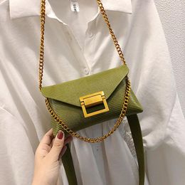 Waist Bags 2021 Spring Arrival Fashion Women's PU Chain Belt Bag Ladies Chest Handy Fanny Pack Girl Solid Shoulder