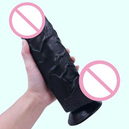 Massage Items 26*7cm Big Dildo Realistic Huge Dildos Suction Cup Dildo Sex Toy For Women Super Huge Dildo Waterproof Black Flesh Gay Sex Toys