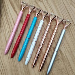 2021 22 Color Luxury Big Crystal Diamond Ballpoint Pens Fashion School Office Supplies NEW Design Big Gem Metal Ball Pen Student Gift