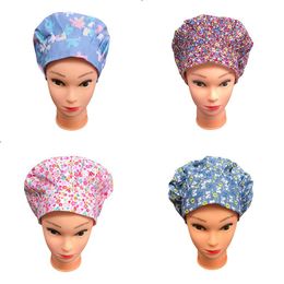 hair bonnets wholesale Australia - Beanie Skull Caps Women Cotton Night Sleep Cap Hair Bonnet Hat Silk Head Wrap Wide Elastic Cover For Curly Springy Styling Kit