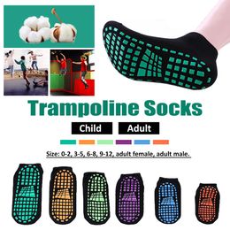 Anti-slip sports socks children playground trampoline cushioning adult yoga bandages Pilates ballet good grip non-slip wk125