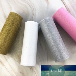 Party 10Yards Glitter Sequin Tulle Roll Wedding Decoration Gold Laser Organza Silver Sparkly Mesh Supplies