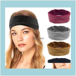 Headbands Jewellery Elastic Veet Classic Hair Belt Girl Headband For Women Leisure Girls Drop Delivery 2021 Z2Eci
