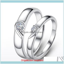 Jewelryheart Promise Rings For Couples I Love You Engagement Wedding Ring Band Sets Cluster Drop Delivery 2021 Tqcf4