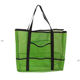 NEWNEWBeach Handbag Outdoor Mesh Tote Storage Bags A Large Network Wash Bag Sport Swimming Handbags Travel High-capacity Pouch CCD7959