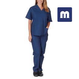 Medigo-058 Style Women Scrubs Tops+pant Men hospital Uniform Surgery Scrubs Shirt Short Sleeve Nursing Uniform Pet grey's anatomy Doctor Workwear