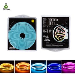 120leds Flex LED Neon Strip Rope Light Retail Blister Kit Neon Signs 2835 SMD DC12V Waterproof IP65 Advertising Decor