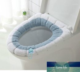 Universal Soft Warm Toilet Seat Cover Home Decor Washable Mat Seat Toilet Lid Cover Accessories Set Coushion With Handle1 Factory price expert design Quality Latest