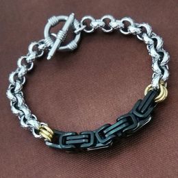Link, Chain Hip Hop Stainless Steel 316L Bracelet Three Colors Mens Womens B270 0305