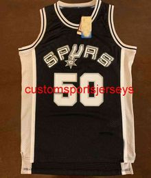 Mens Women Youth Rare David Robinson Basketball Jersey Embroidery add any name number
