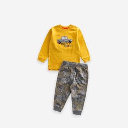 2021 neugeborenen Baumwolle Baby Jungen Mädchen Kleidung Set Herbst Winter Baby Langarm T-shirt + hosen Anzug Baby Kostüm Set g1023