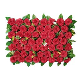 3D Design Flower Wall Artificial Rose Flowers Panel For Wedding Backdrop Decor Party Home Christmas Centerpieces
