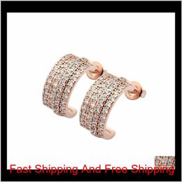 Famous Brand Classic 316L Stainless Steel Love Stud Earrings Screw Crystal Earrings For Women Men Couples Fine Jewlery Wholesale 1Orrr 1Ykxj