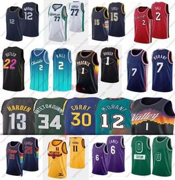 2022 new Jayson Tyler Kevin Lebron Durant Jersey Basketball Nikola Stephen Herro Curry Lamelo Demar Russell Ball Westbrook Jokic Chris Ja DeRozan Paul Morant Tatum