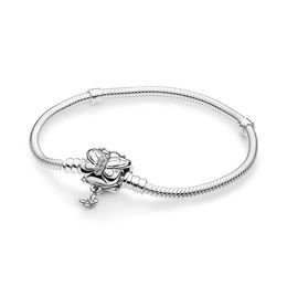 NEW 2021 100% 925 Sterling Silver Diamond Butterfly Bracelet Fit DIY Original Fshion Jewellery Gift