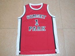 Mens Throwback Fredro Starr Shorty 1 Sunset Park Film Basketball Jerseys Number 1 Movie Jersey Colour Red