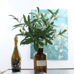 quality vases UK - Decorative Flowers & Wreaths Length 96cm, High-quality Simulation Plant 6-prong Olive Leaves,Garden Decoration, Home Vase Decoration,Party F