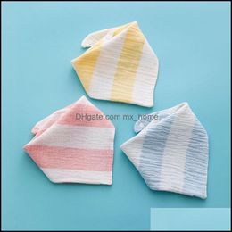 Bibs & Burp Cloths Baby Feeding Baby, Kids Maternity Summer Triangle Scarf Gauze Saliva Towe Breathable Absorbent Towel Born Lattice Candy C