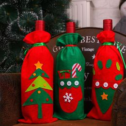 wine bottle ornament Canada - Christmas Decorations 2021 Santa Claus Tree Wine Bottle Covers Decoration Baby Xmax Halloween Year Gift Bags Holders Ornaments