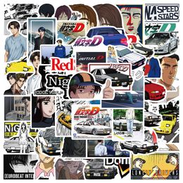 50 PCS Mixed Graffiti skateboard Stickers racing anime initials For Car Laptop Fridge Helmet Pad Bicycle Bike Motorcycle PS4 book Guitar Pvc Decal