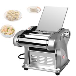 220V Electric noodle press Machine Home Electric Noodle Automatic Pasta Machine Stainless Steel Noodle Cutting Dumpling Skin Machine