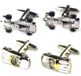 10pairs/lot Sport Cufflinks Copper Plating F 1 Racing Car Cuff Link Men's Jewelry Accessory Whole