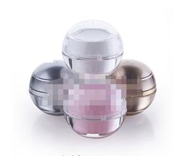 2021 Refillable Plastic Blank Cosmetic Ball Container 5g Makeup Lip Balm Jar Eye Gloss Face Cream Case