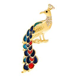 -Épingles, Broches Cindy Xiang Enamel Strasscock pour femme Bird Bijoux Aninal Bijoux 2 couleurs Disponible Accessoires de pull
