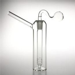 6.7 Inch 14mm Female Glass Oil Burner Bong Water Pipes Hookah with Male Burners Pipe Thick Heady Recelyer Rigs for Smoking