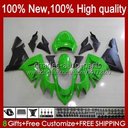 Motorcycle Fairings For KAWASAKI NINJA ZX1000 ZX 1000 CC ZX 10 R ZX-10R 04-05 Bodywork 9No.43 ZX1000C ZX10R 04 05 ZX1000CC 1000CC ZX 10R 2004 2005 Bodys kit Factory Green