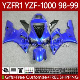 OEM Body Kit For YAMAHA YZF-1000 YZF-R1 YZF 1000 CC ALL Blue R 1 1998 1999 2000 2001 Bodywork 82No.121 YZF R1 1000CC 98-01 YZF1000 YZFR1 98 99 00 01 Motorcycle Fairing