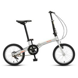 16 Inch Adult Foldable Bicycle Ultra Light Portable Bicycle With Aluminium Alloy Rim High Carbon Steel Folding Frame