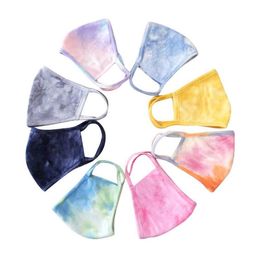 3D Face Mask Men Women Kid Mouth Mask Anti Dust Washable Outdoor Sun UV Shade Protective Fashion Tie-Dye Designer Mask